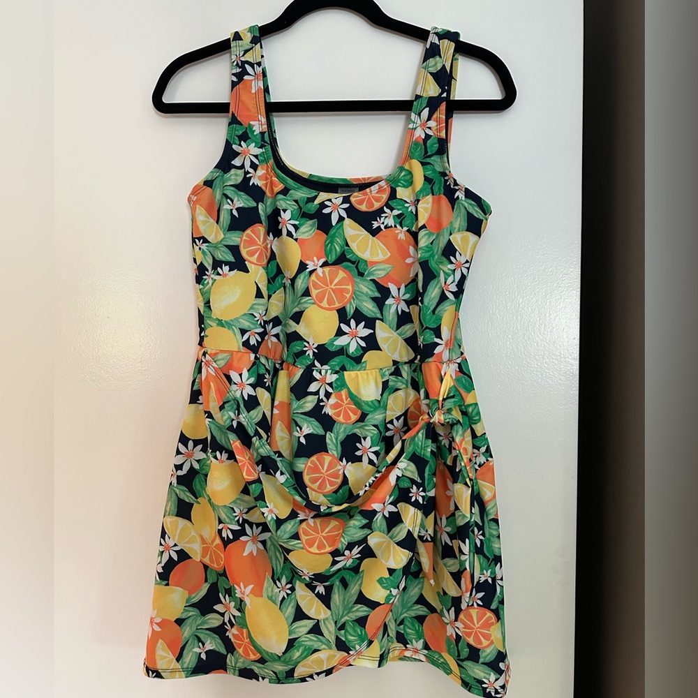 Old Navy Colorful Citrus Print swim Dress
